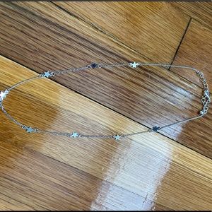 Silver star necklace